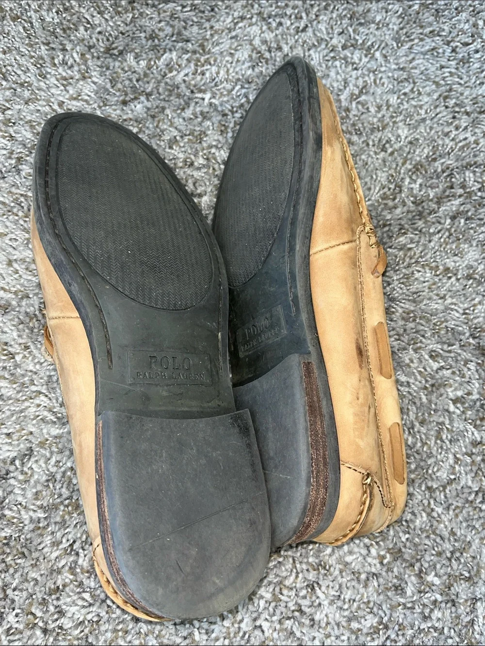 Polo by Ralph Lauren Tan Suede Tassel Loafers